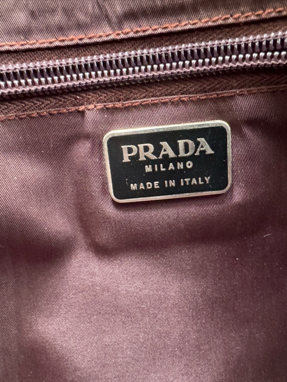 Prada Tessuto Vintage Nylon Tote - Chocolate Brown - Picture 11 of 15